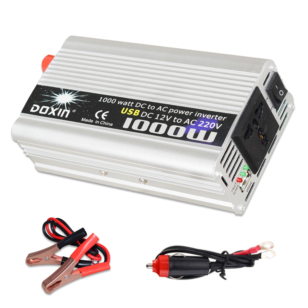 100W Solar System 12V 10A Controller and 1000W Inverter with USB for Beginner for RV/Boat