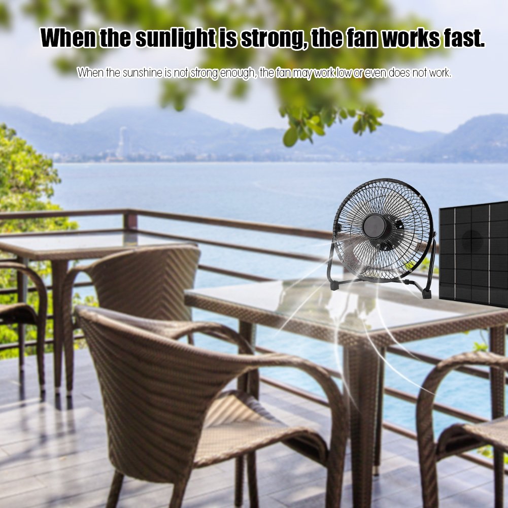 5.2W 6V Solar Panel + 8 Inch USB Mini Fan