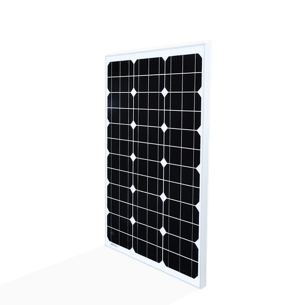60W 18V Monocrystalline Glass Solar Panel Battery Charger
