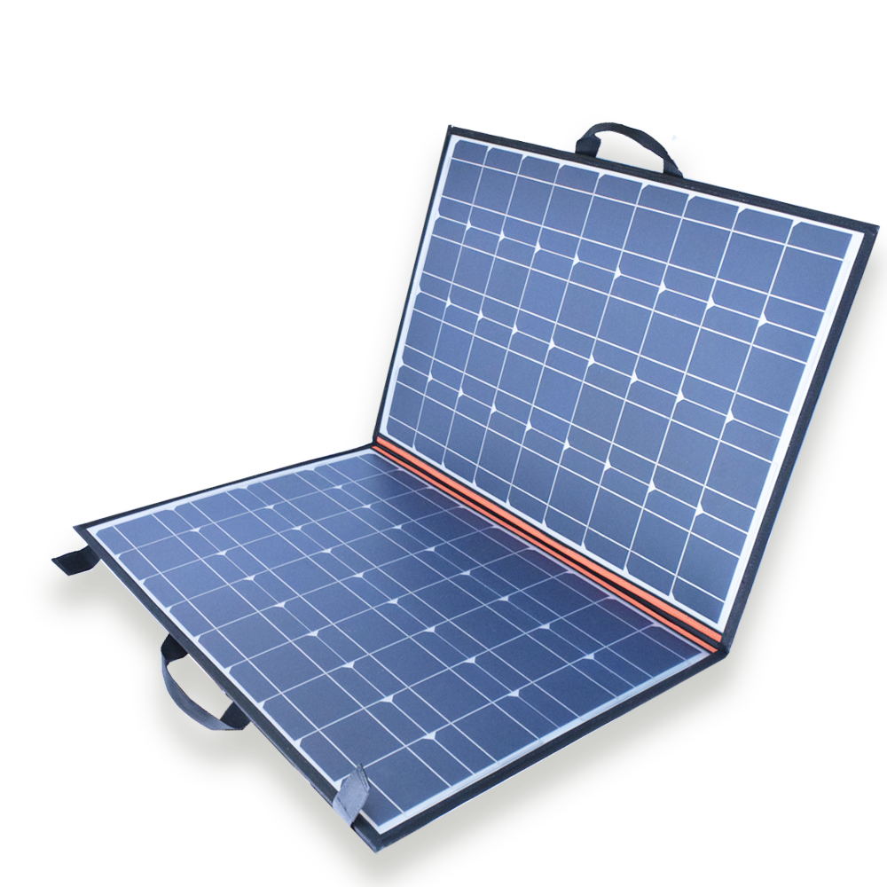 110W 18V Monocrystalline Folding Solar Panel Battery Charger