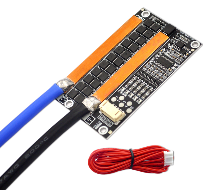 3S 4S 5S 12V 120A Ternary Li-ion Lipo LifePo4 Lithium Iron Phosphate Protection Board Car Starter W Balance BMS and Shortcut Protection QS-B305ABL-200A V2