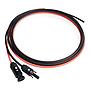 Cable Wire with MC4 Female and Male Connector Black+Red 1 Pair